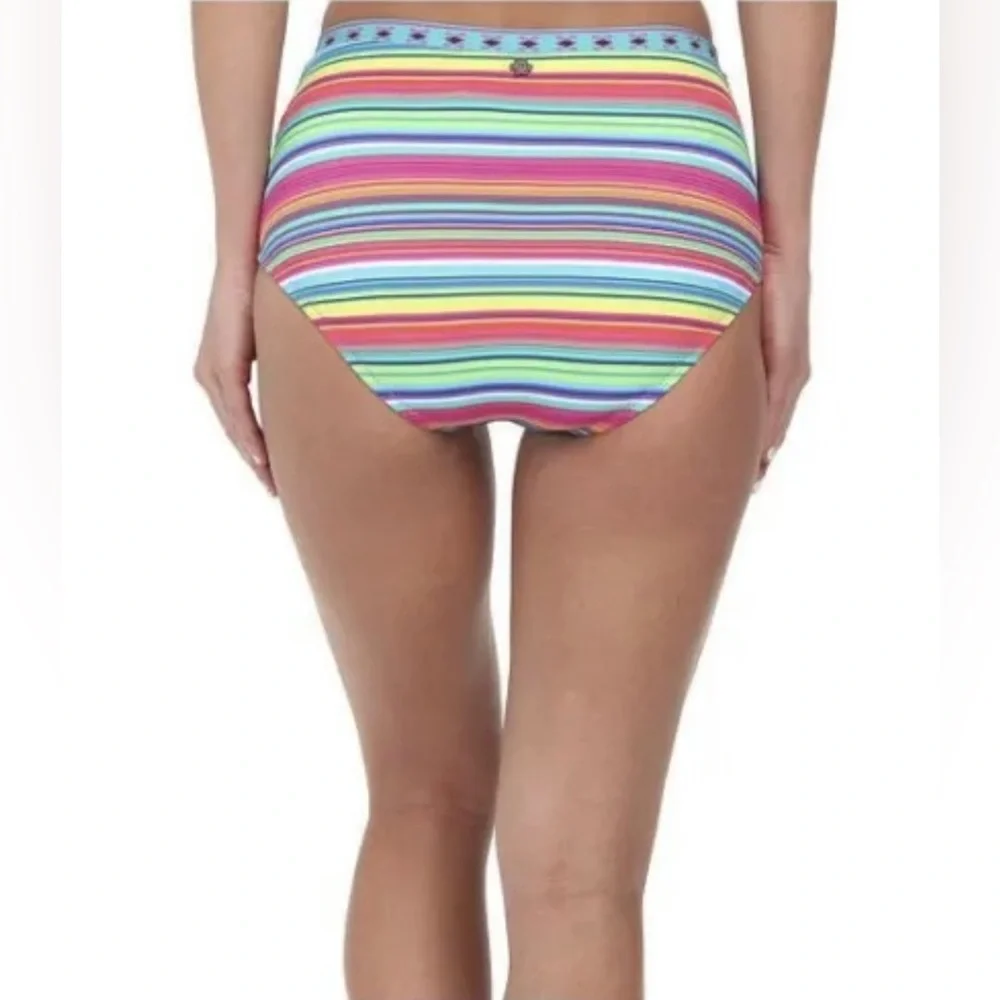 NANETTE LEPORE Flora Fiesta Embroidered Pin Up High Waist Bottom Size XS/S NWT